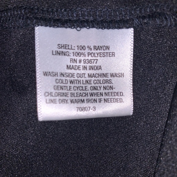 Black & White Print Summer Dress Ties at Waist Pockets A.N.A. Size XL - Picture 8 of 8